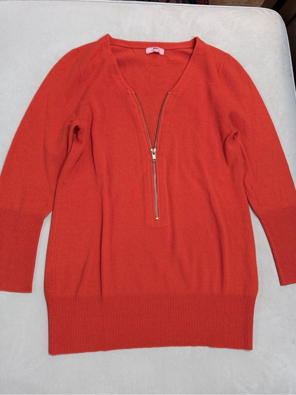 J. Crew Cashmere Quarter-Zip Sweater Small